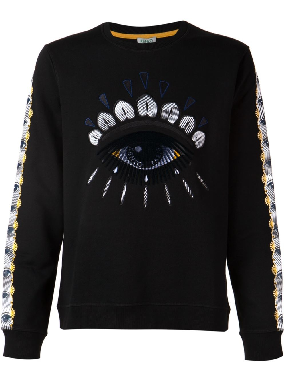 Kenzo Embroidered Icon Crewneck Sweatshirt in Black for Men - Save 40% ...