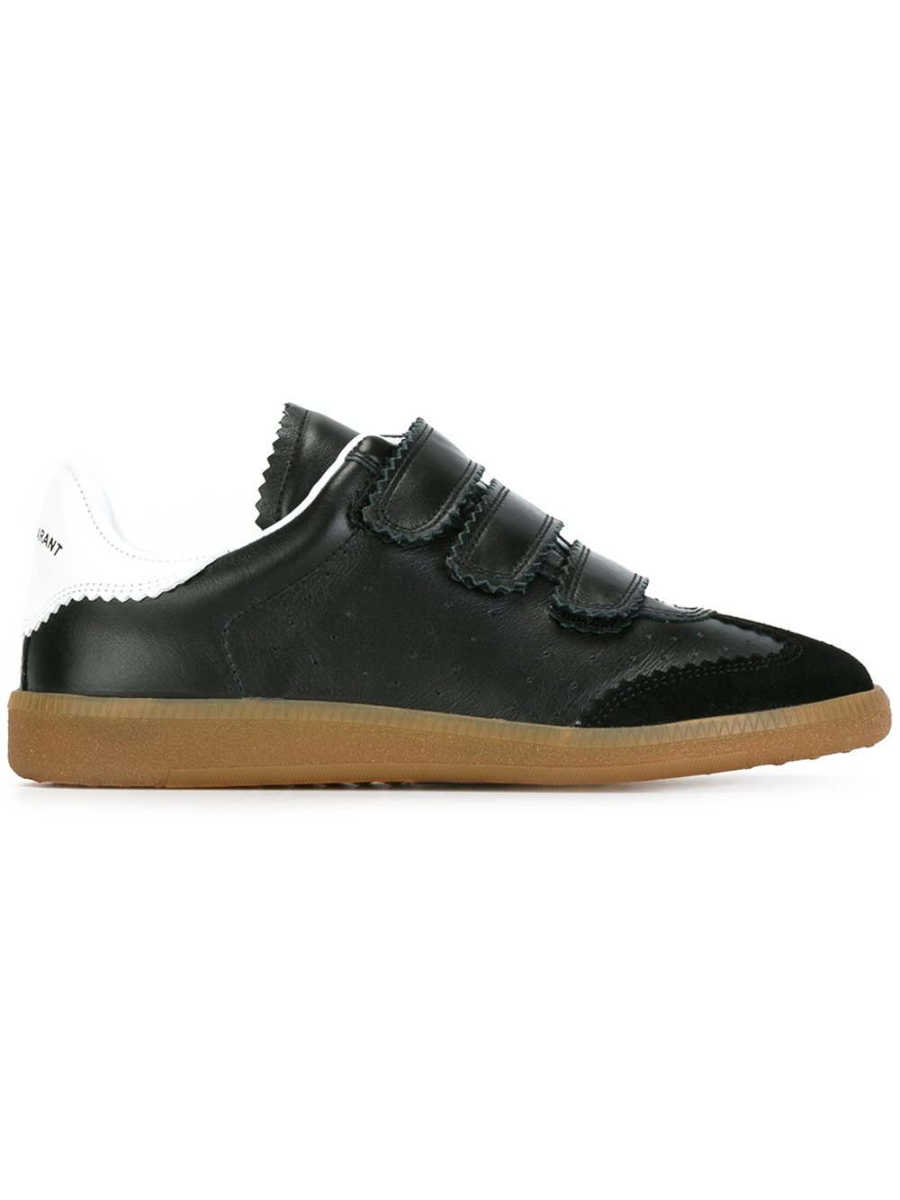 Isabel Marant Leather Étoile 'beth' Sneakers in Black - Lyst