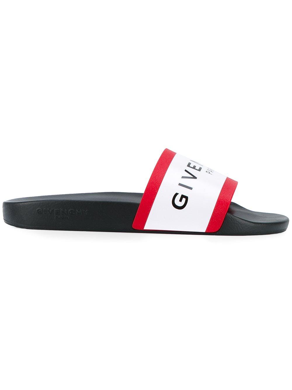 givenchy slides red and white
