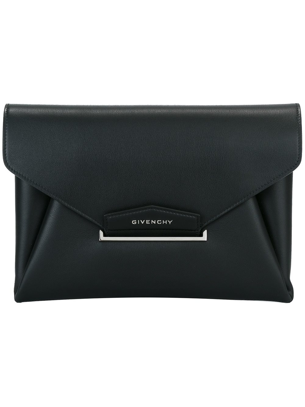 Givenchy Antigona Medium Leather Envelope Clutch Bag in Black Lyst