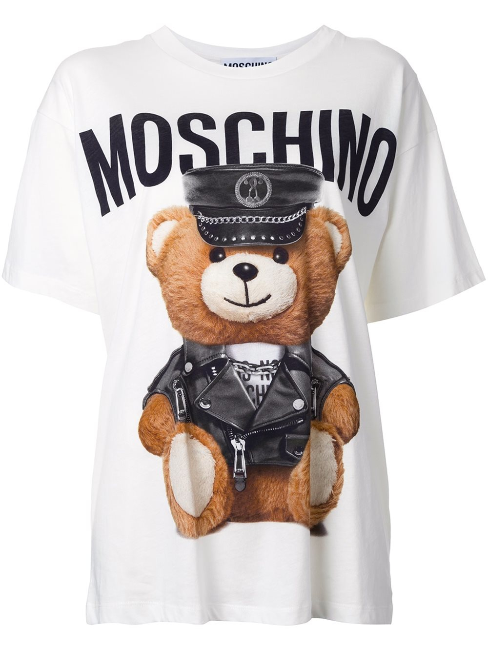 Moschino Cotton Toy Bear Logo T-shirt in White - Lyst