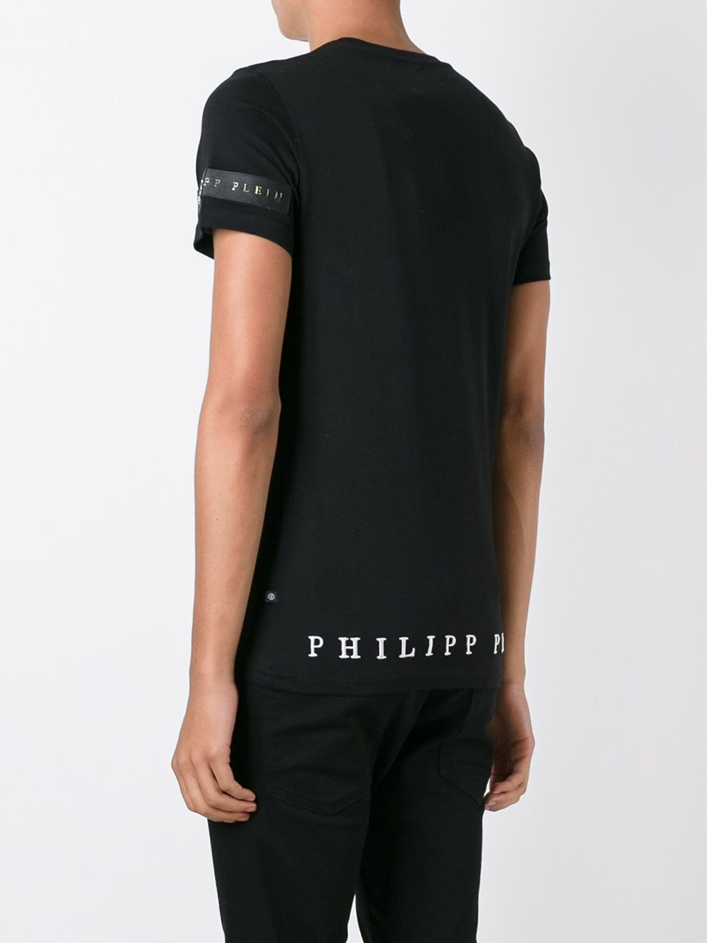 PHILIPP PLEIN Black Letters Men Casual T-shirt #P888019 M-3XL