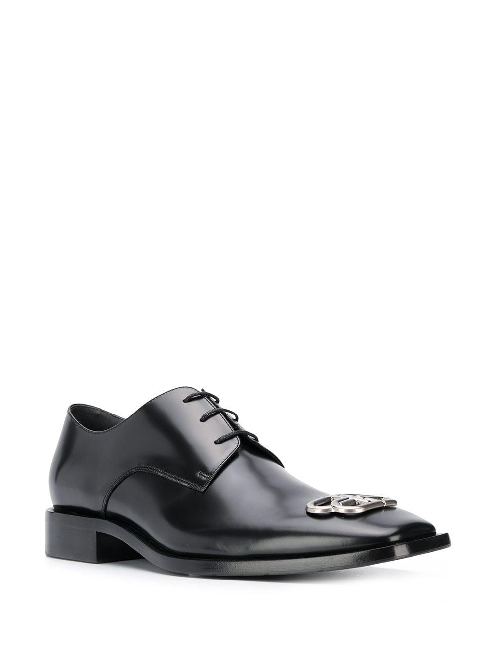Balenciaga Square Toe Derby Shoes in Black for Men | Lyst