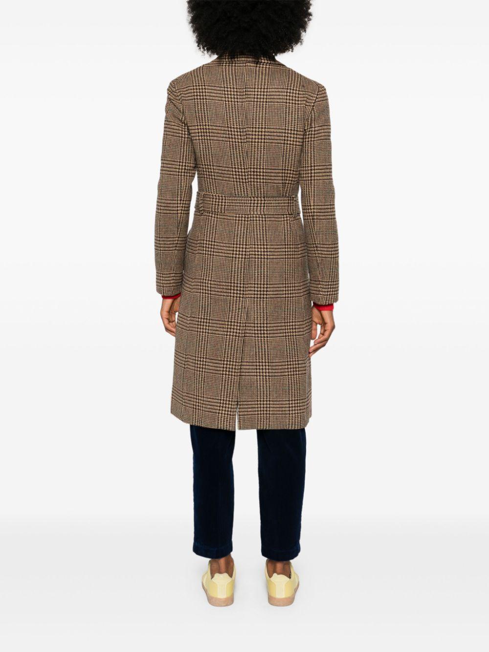 Ralph Lauren ブラウンチェックロングコート