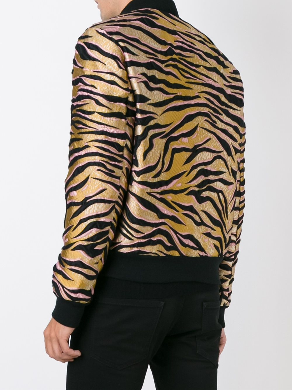 KENZO Cotton Tiger Stripes Bomber Jacket in Natural for Men Lyst