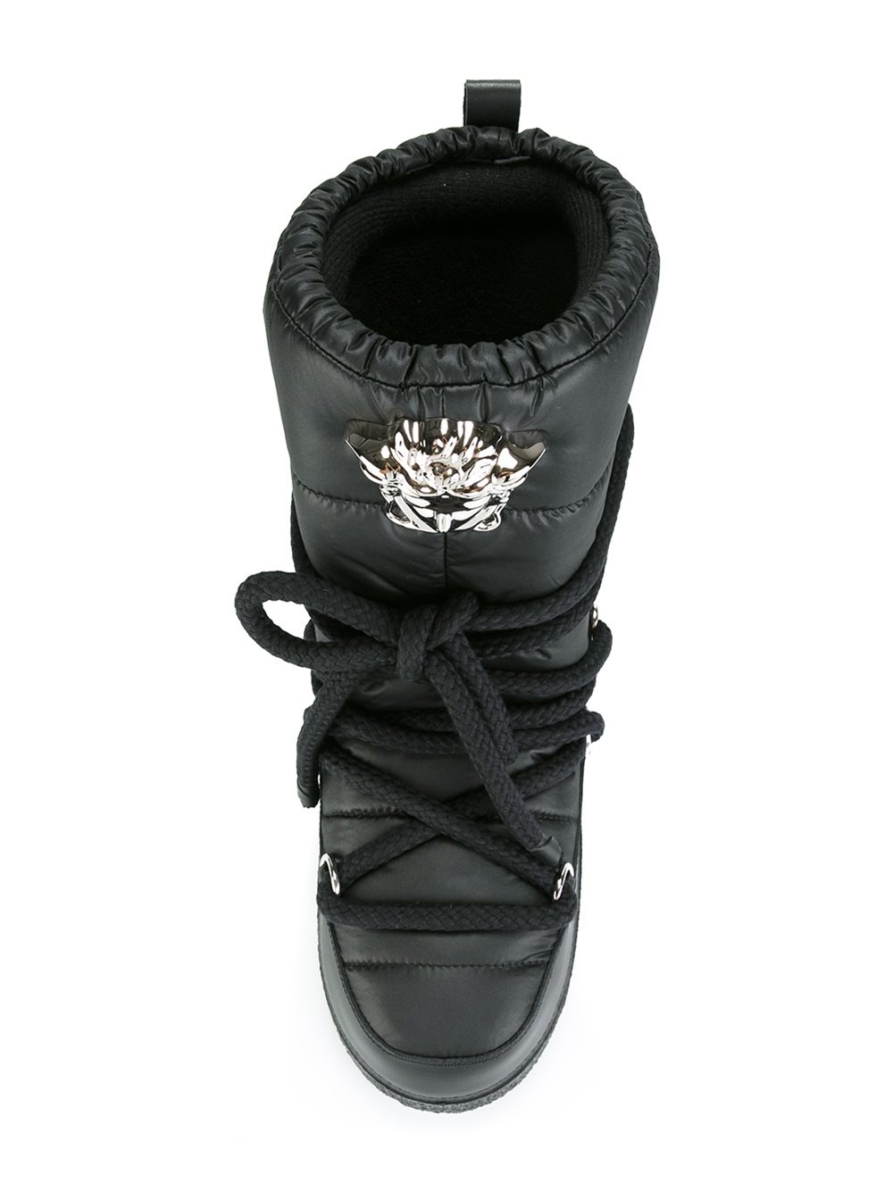Versace Leather 'palazzo' Snow Boots in Black for Men - Lyst