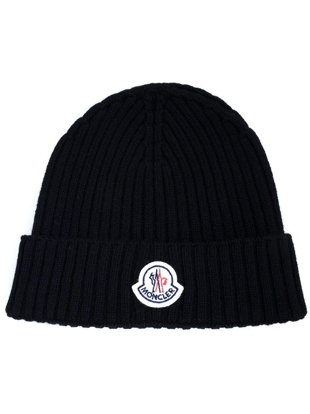 Moncler Ribbed Beanie Hat in Black for Men | Lyst