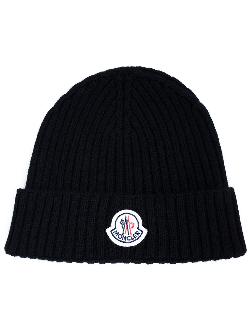 Moncler Ribbed Beanie Hat in Black for Men Lyst