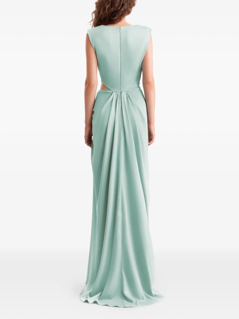 Gemy Maalouf Robe Drape  Col Chle in Green | Lyst