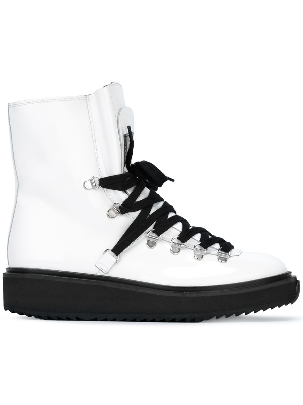 KENZO Leather 'alaska' Boots in White 