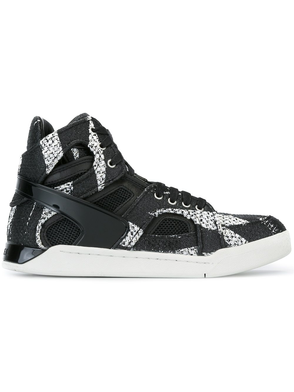 Diesel 'titan' Hi-top Sneakers in Black for Men | Lyst