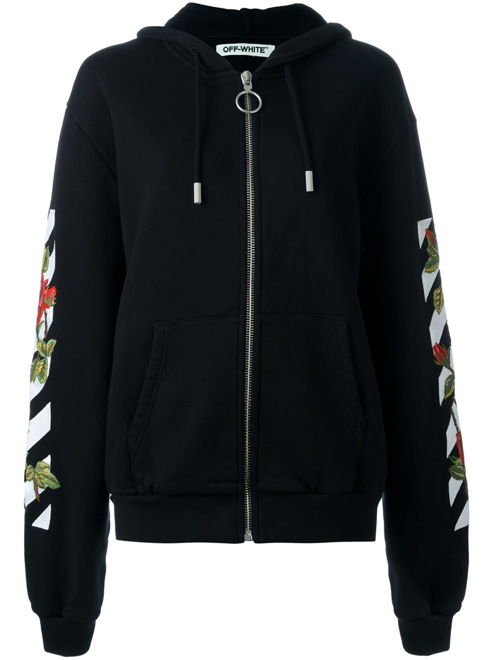 off white rose hoodie mens