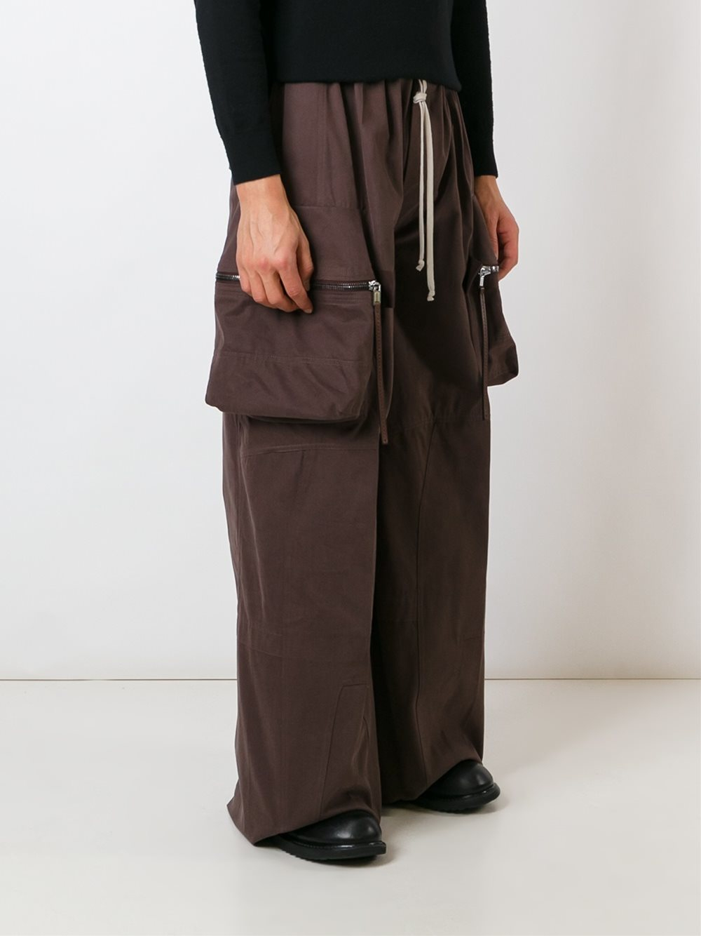 Rick Owens 'pannier' Cargo Trousers in Brown for Men | Lyst