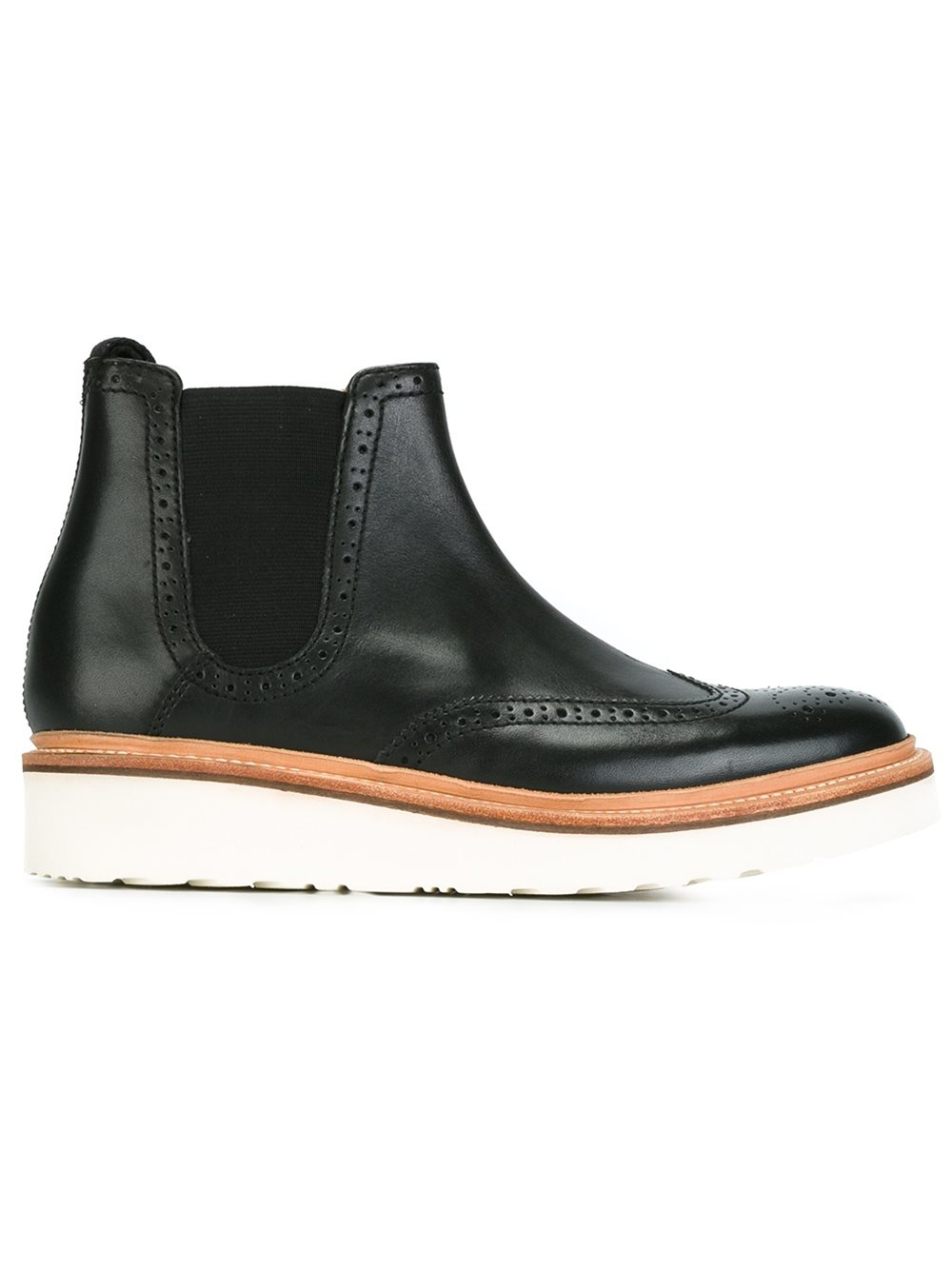 Grenson Leather 'alice' Boots in Black - Lyst