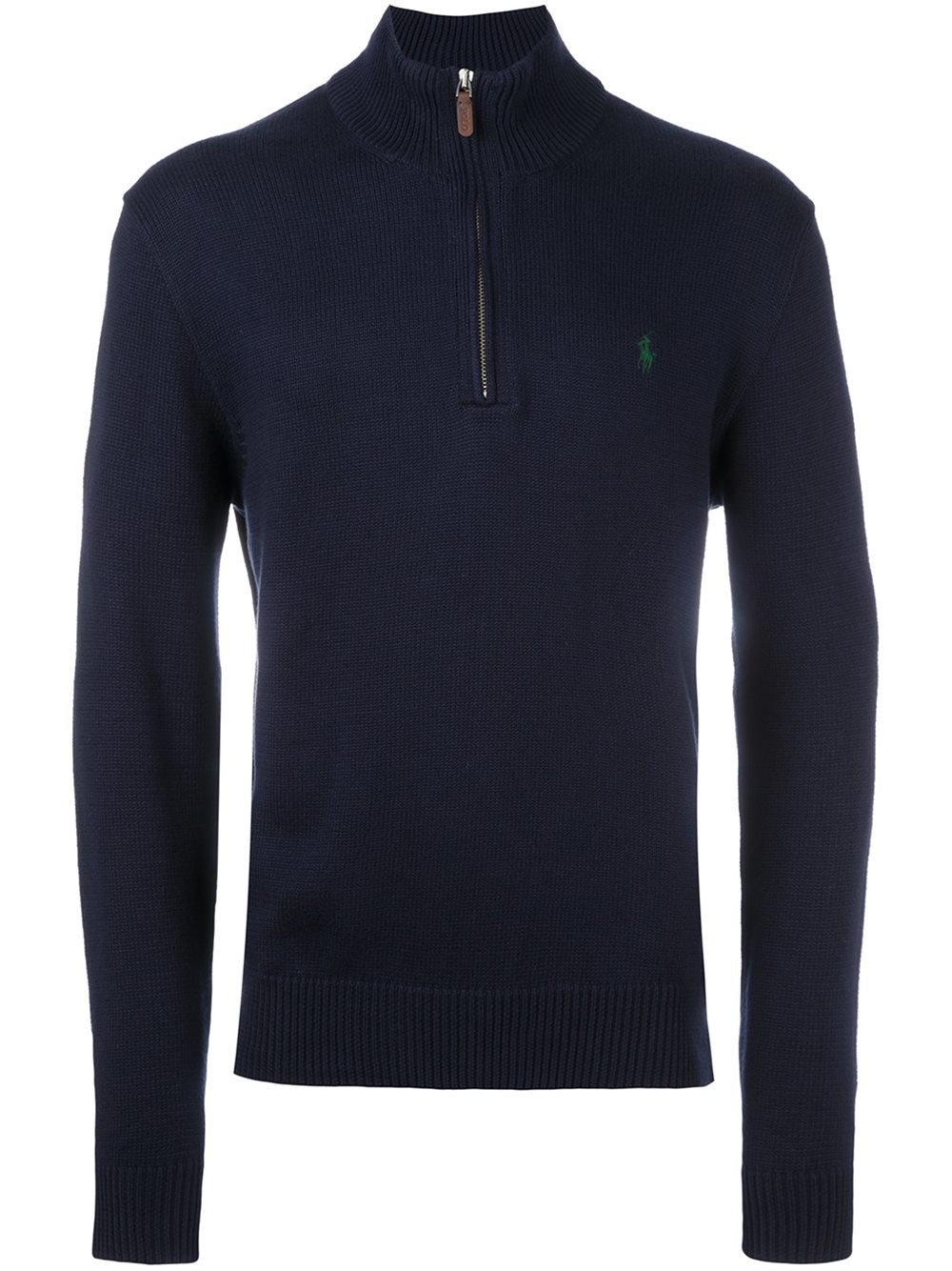 ralph lauren zip neck jumper