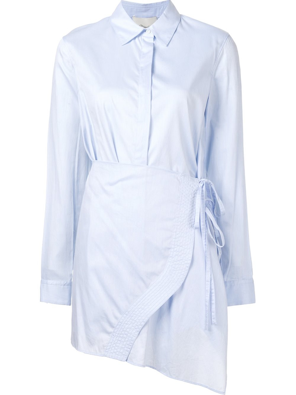 3 1 phillip lim apron shirt in blue lyst 3 1 phillip lim apron shirt in blue lyst