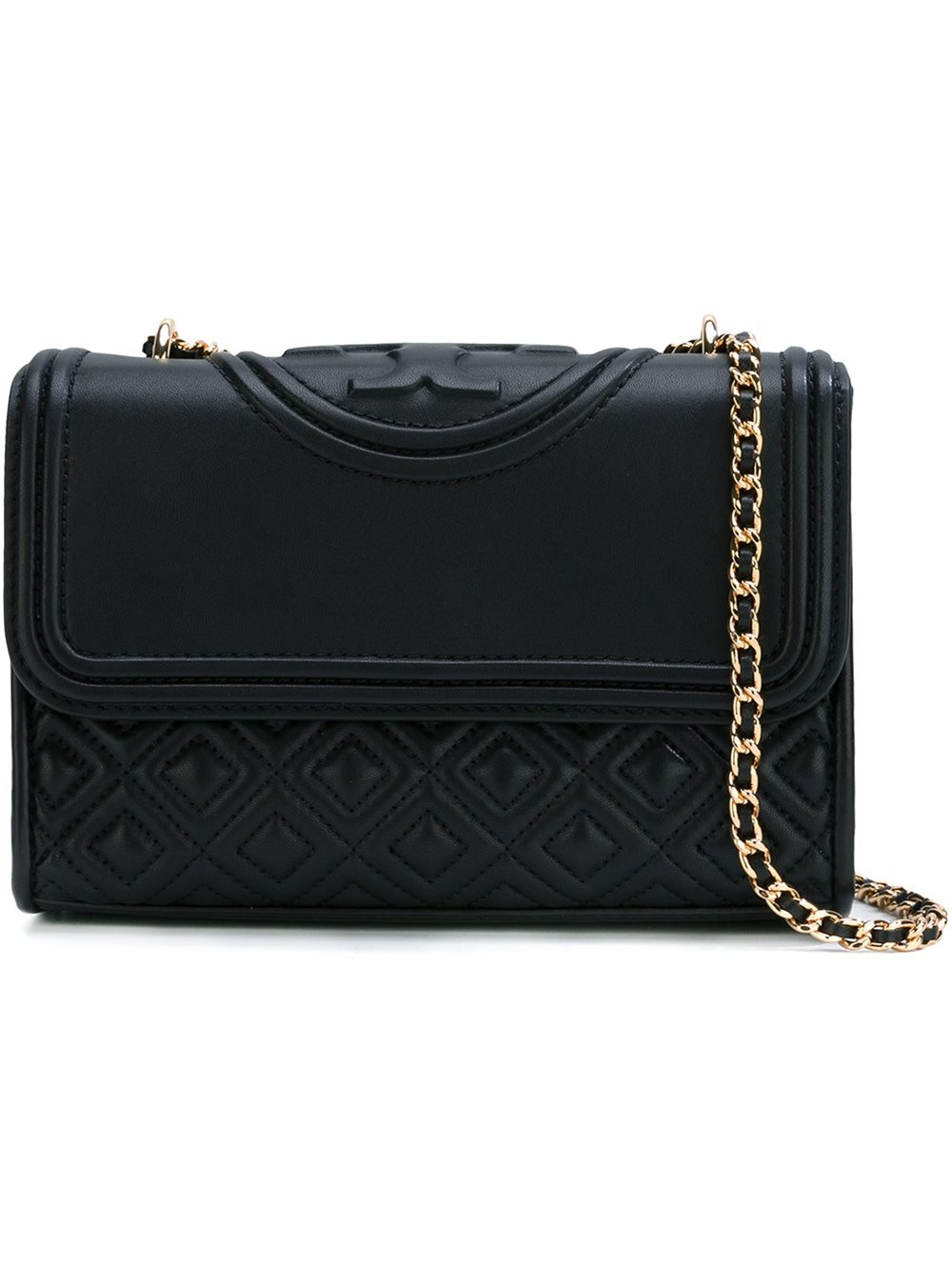 Tory burch 'fleming' Crossbody Bag in Black Lyst