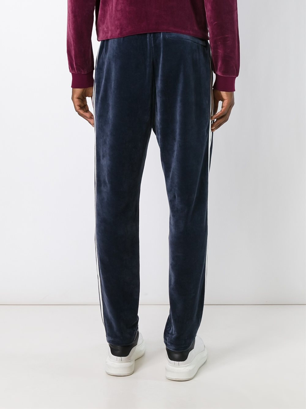 adidas Originals Velour Track Pants in Blue for Men | Lyst