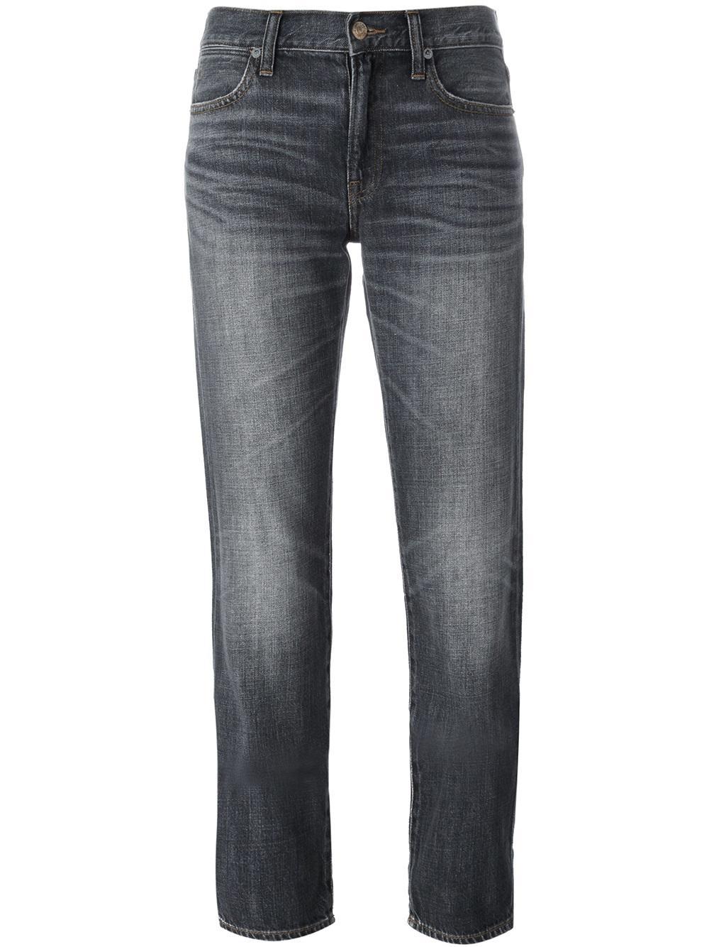 Polo Ralph Lauren Denim 'astor' Slim Boyfriend Jeans in Grey (Gray) - Lyst