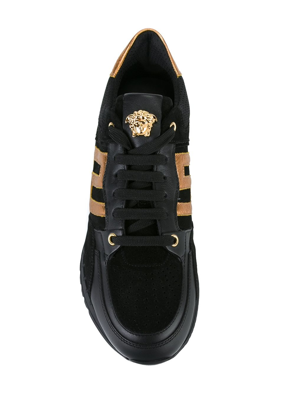 Versace 'greek Key' Sneakers in Black for Men | Lyst