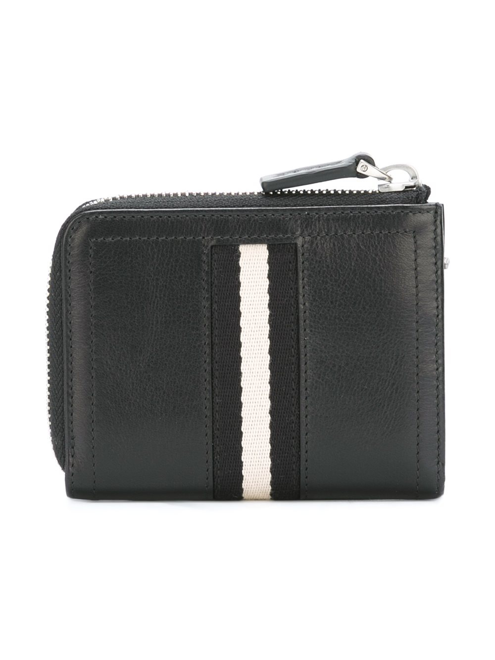 Bally Leather Zip Wallet in Black for Men - Lyst