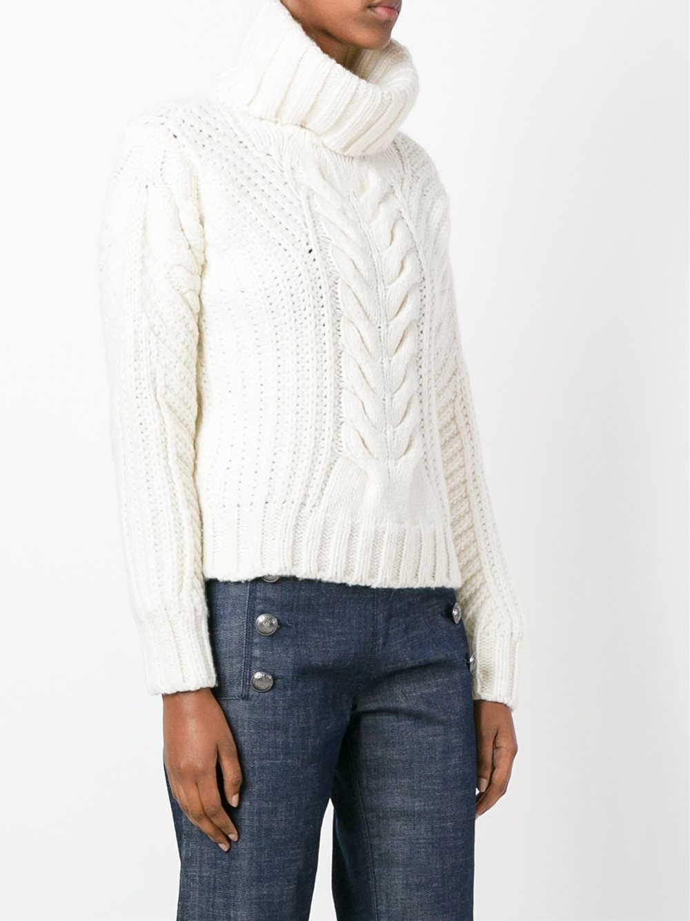 Tommy Hilfiger Wool Tommy X Gigi Hadid Chunky Cable Knit Jumper in ...