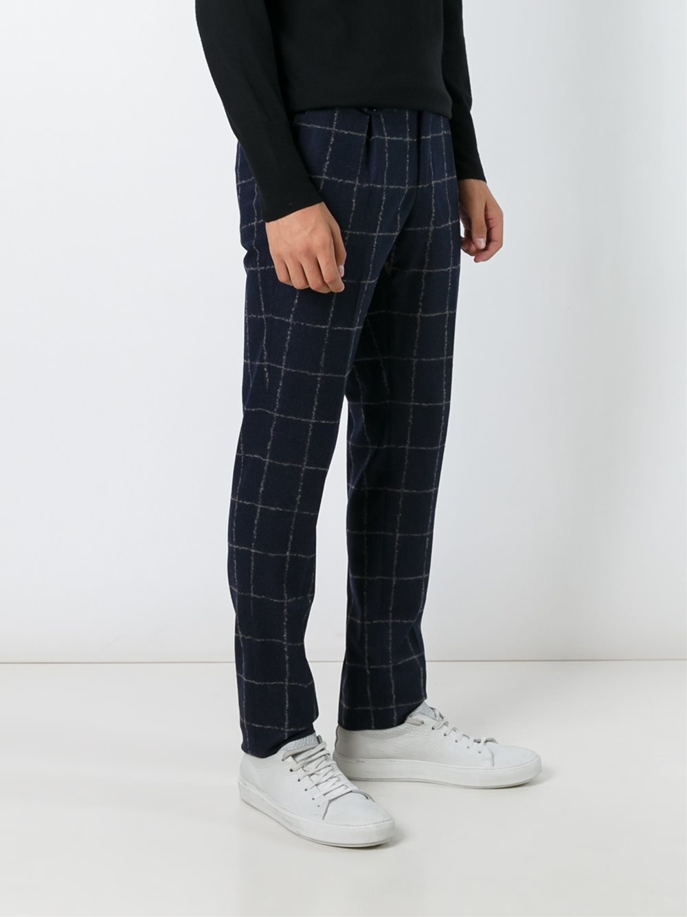 Incotex Wool 'slim-fit Pattern 30' Trousers in Blue for Men | Lyst