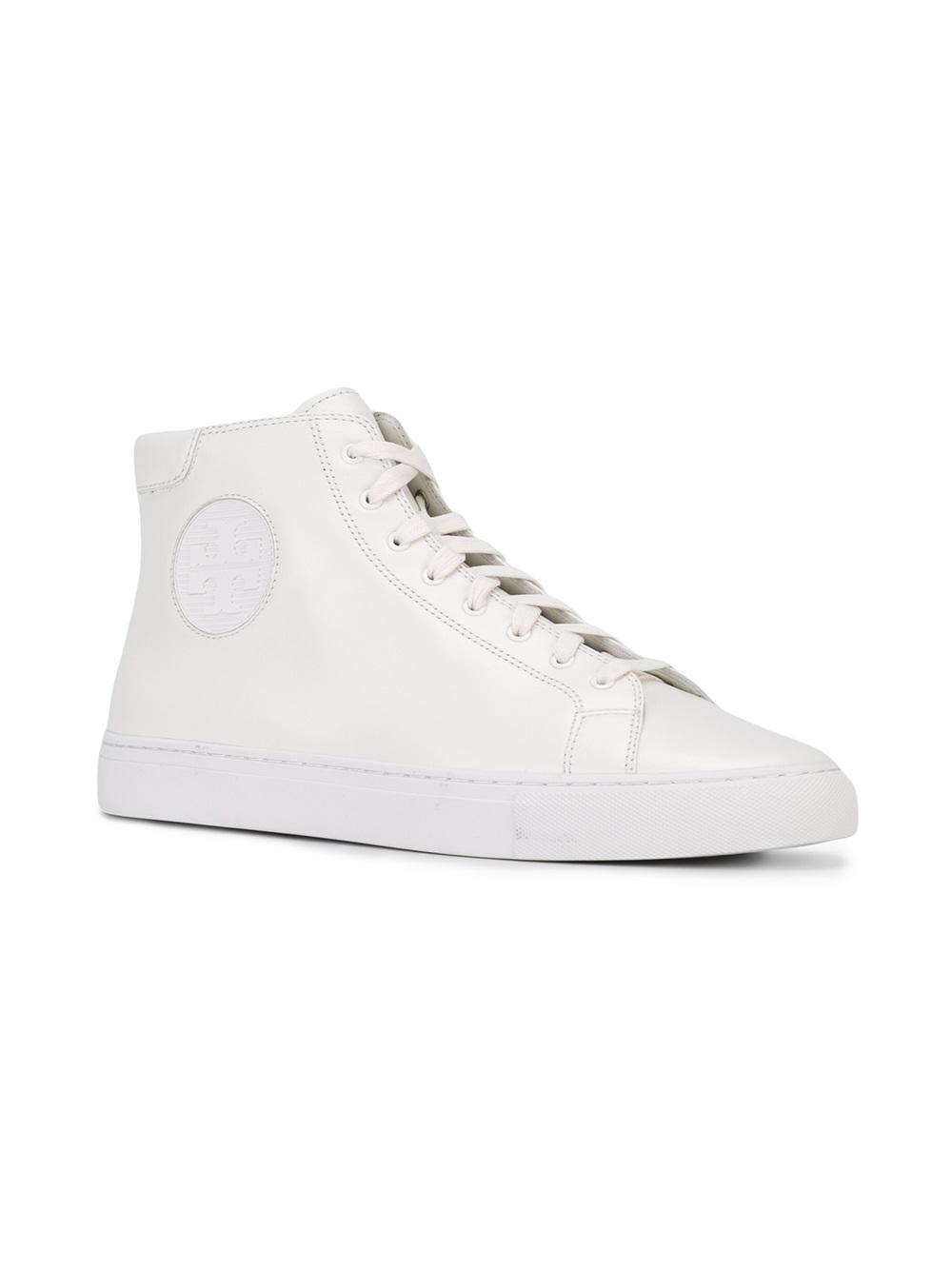 Lyst - Tory Burch 'nola' High-top Sneakers in White