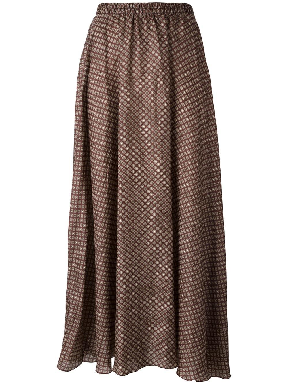 Brown Patterned Maxi Skirt | mes demoiselles patterned maxi skirt in brown lyst Brown Patterned Maxi Skirt | mes demoiselles patterned maxi skirt in brown lyst