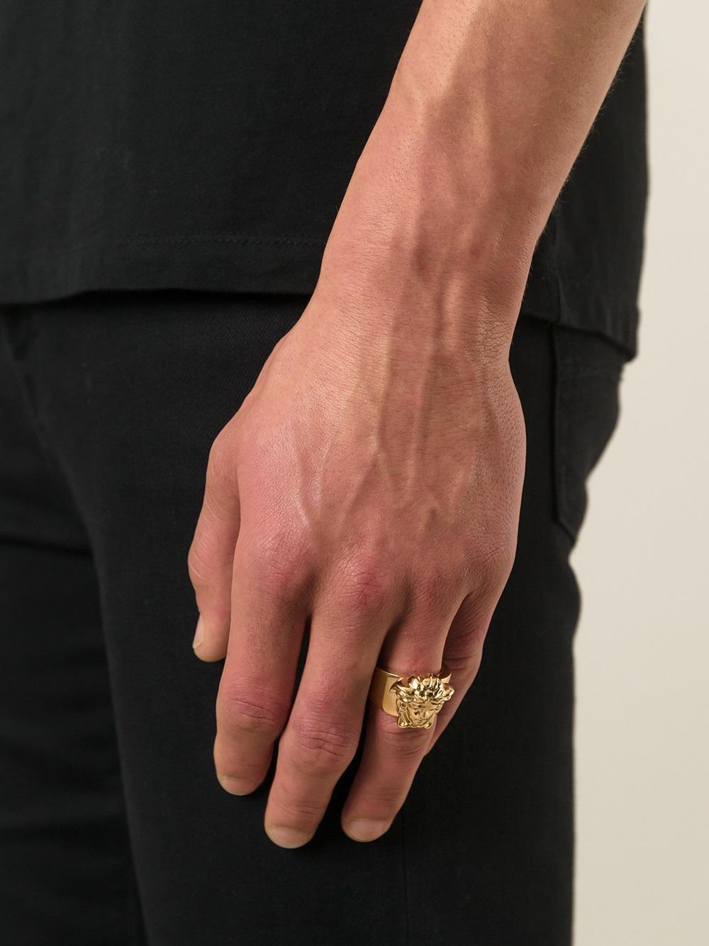 versace medusa ring