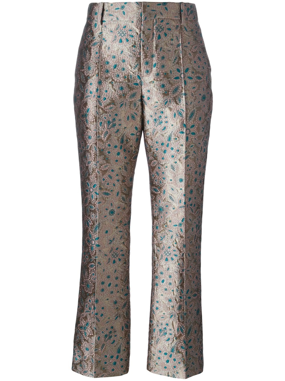 Lanvin Jacquard Brocade Trousers Women Silk/cotton/acrylic/wool