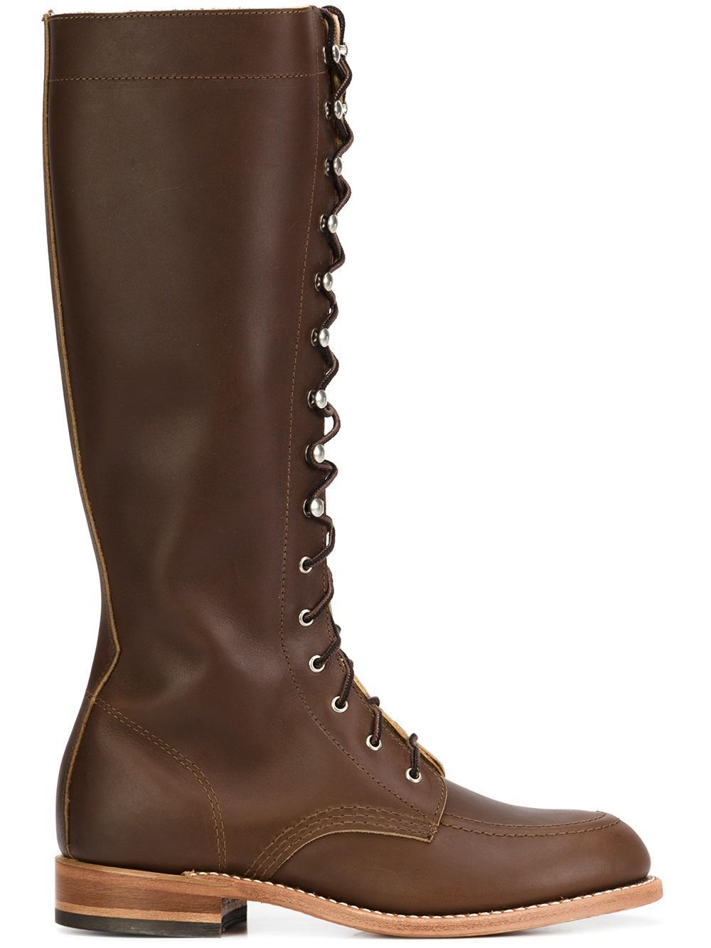 red wing lace to toe boots