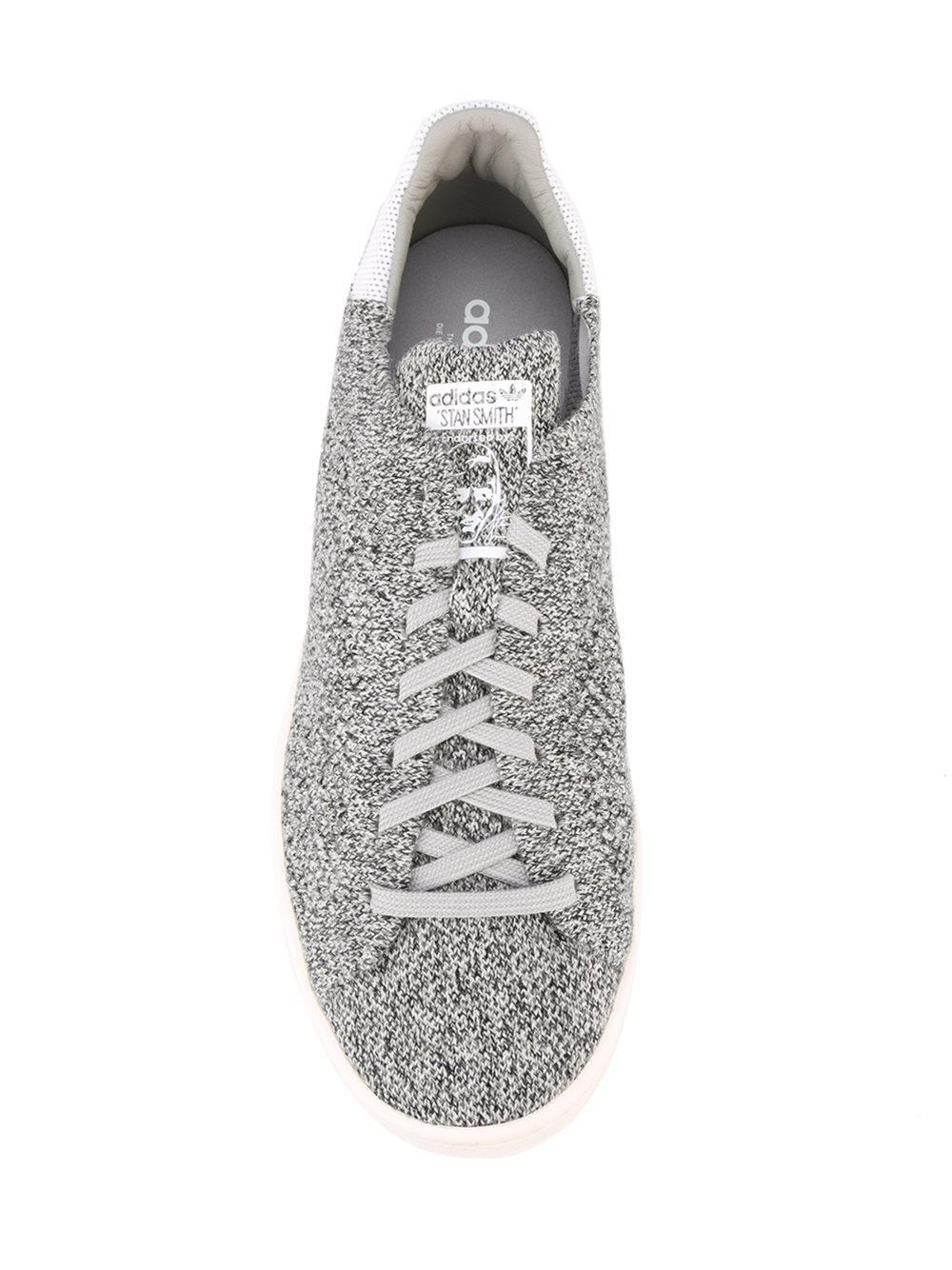 adidas Originals Synthetic Stan Smith Wool Primeknit Sneaker in Grey (Gray)  for Men | Lyst