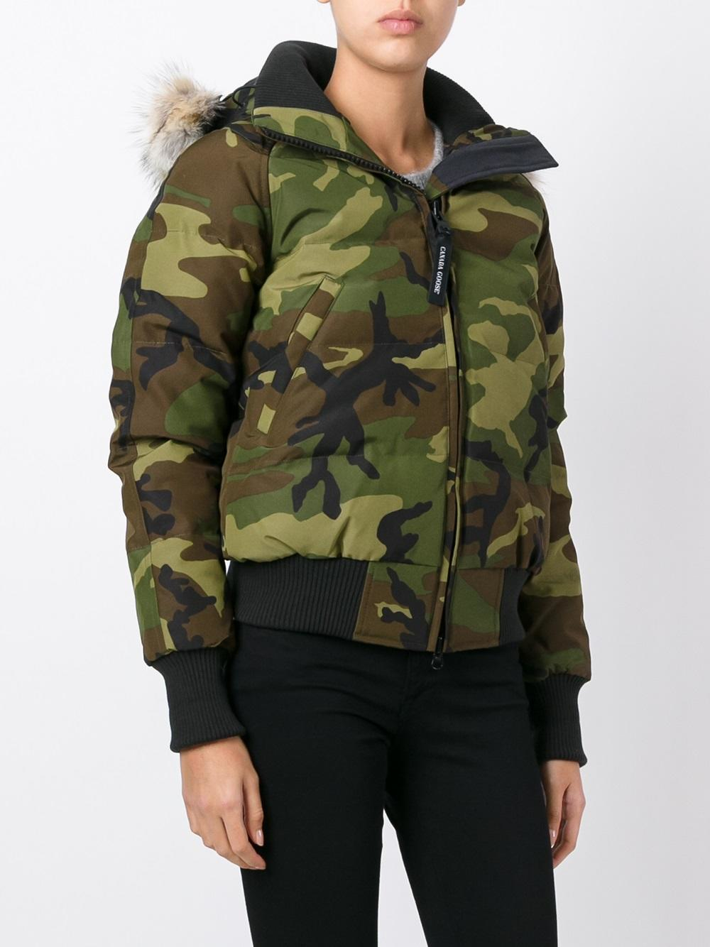 Canada Goose Savona Camo Bomber Jacket in Green | Lyst