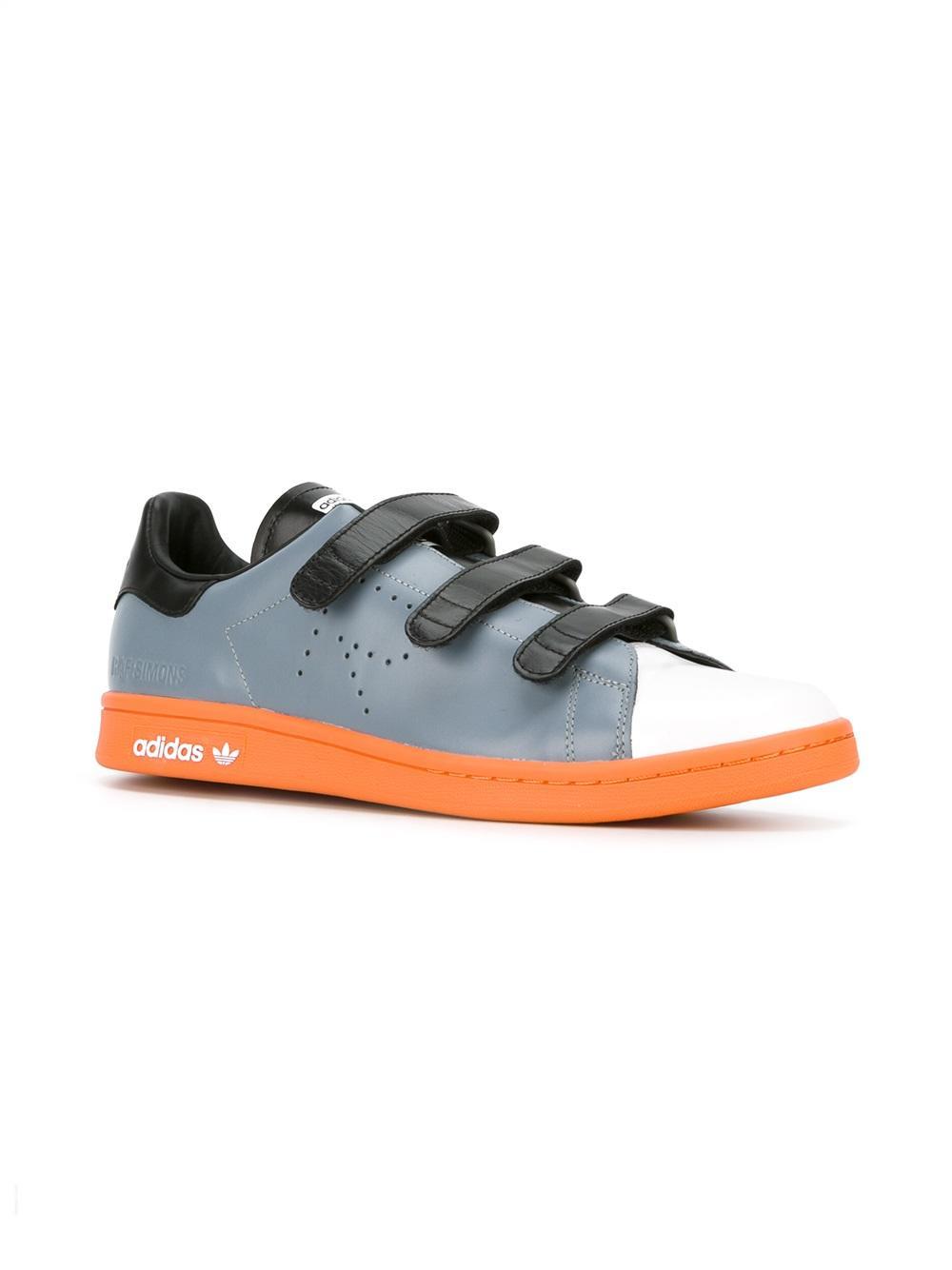 adidas By Raf Leather Velcro Straps Sneakers in Grey (Gray) -