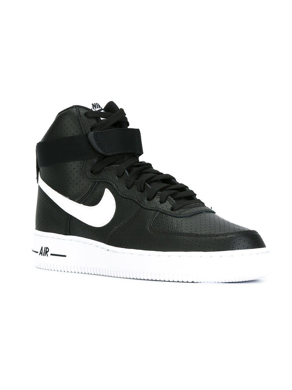 nike air force high tops black