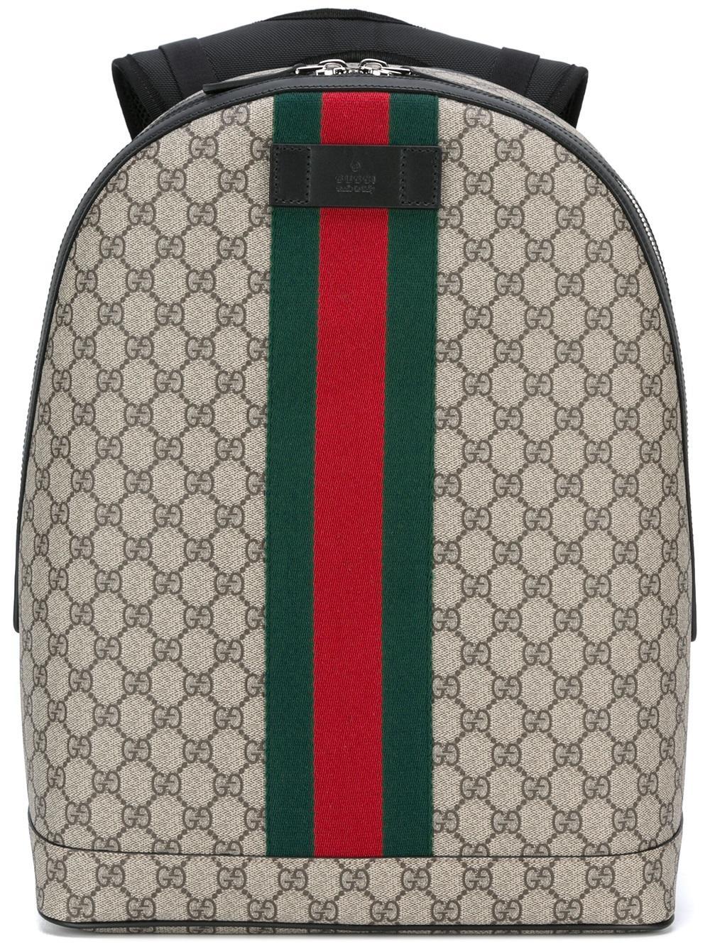 gucci stripe backpack