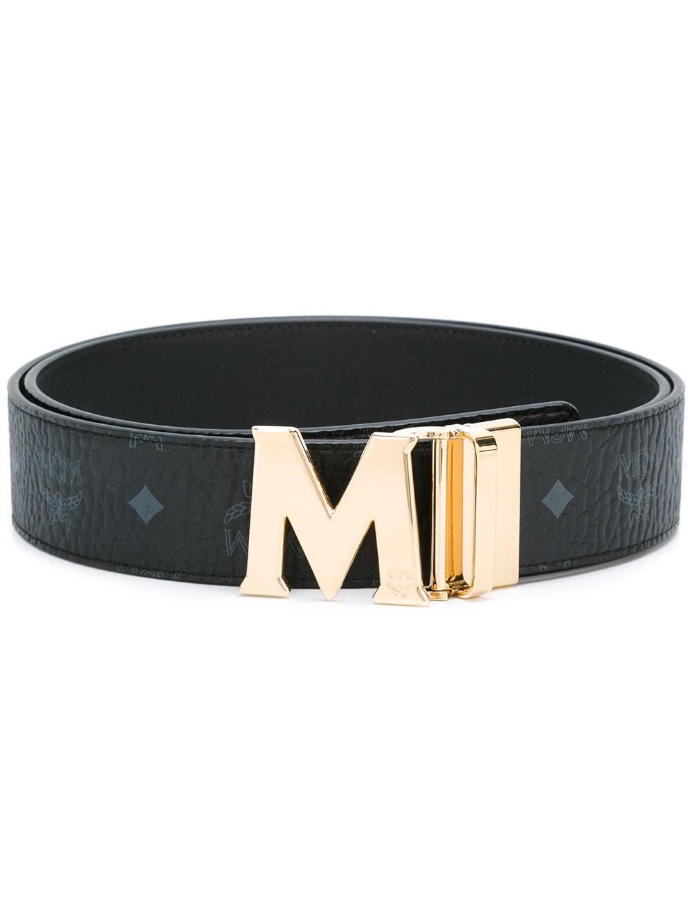 MCM - M Buckle Belt - Women - Leather - One Size in Black - Lyst