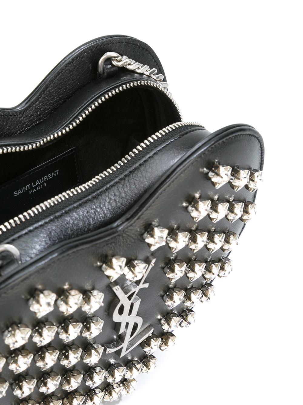 ysl love heart chain bolsa