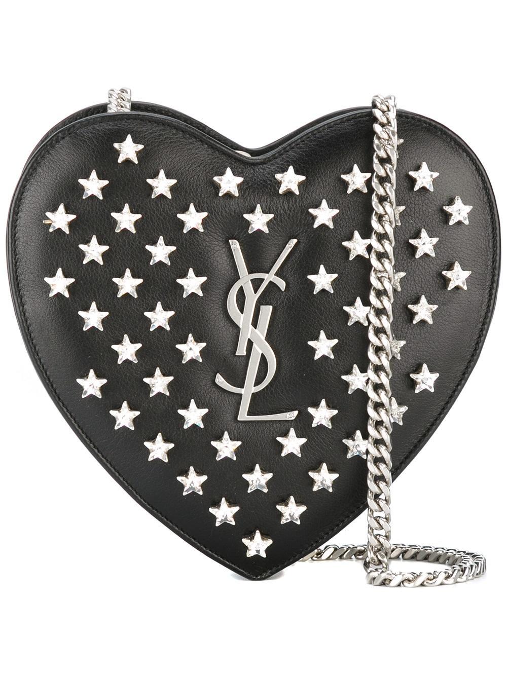ysl love heart chain bolsa