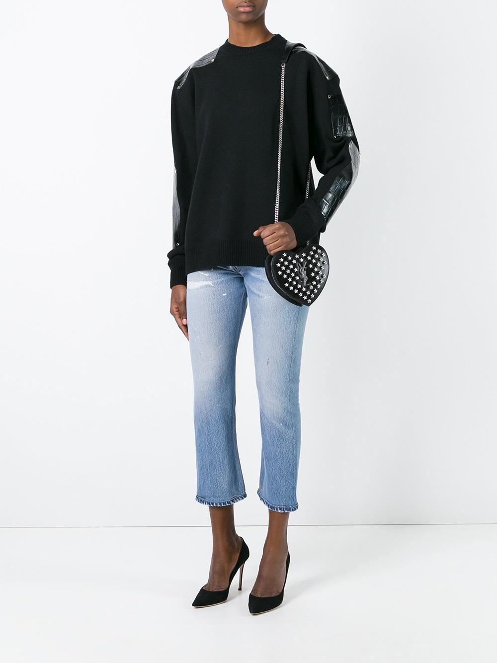 ysl love heart chain bolsa