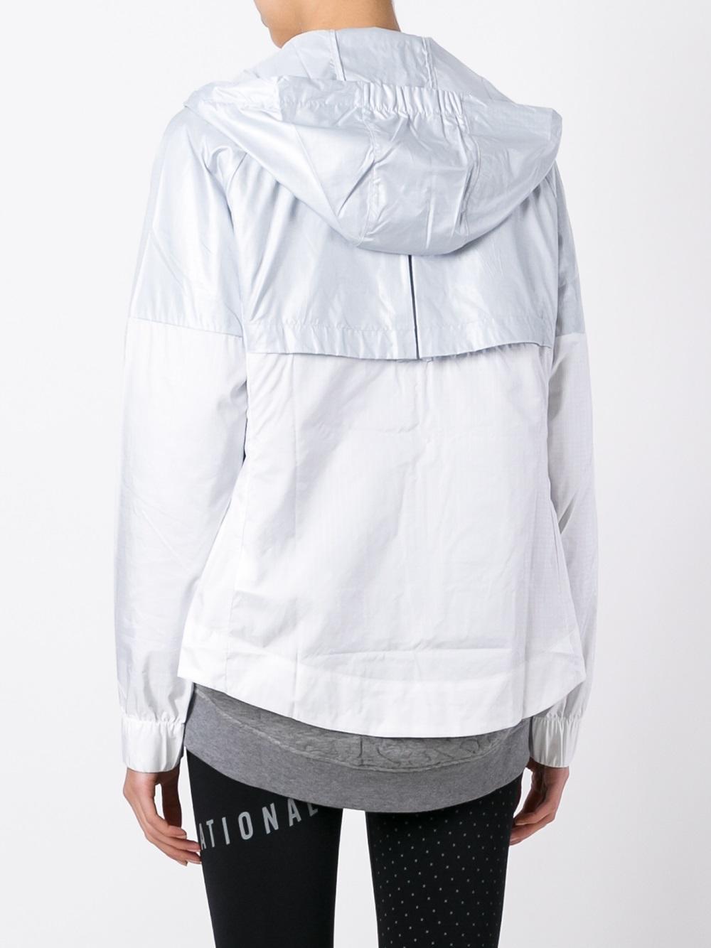Nike Colour Block Windbreaker Jacket in White - Lyst