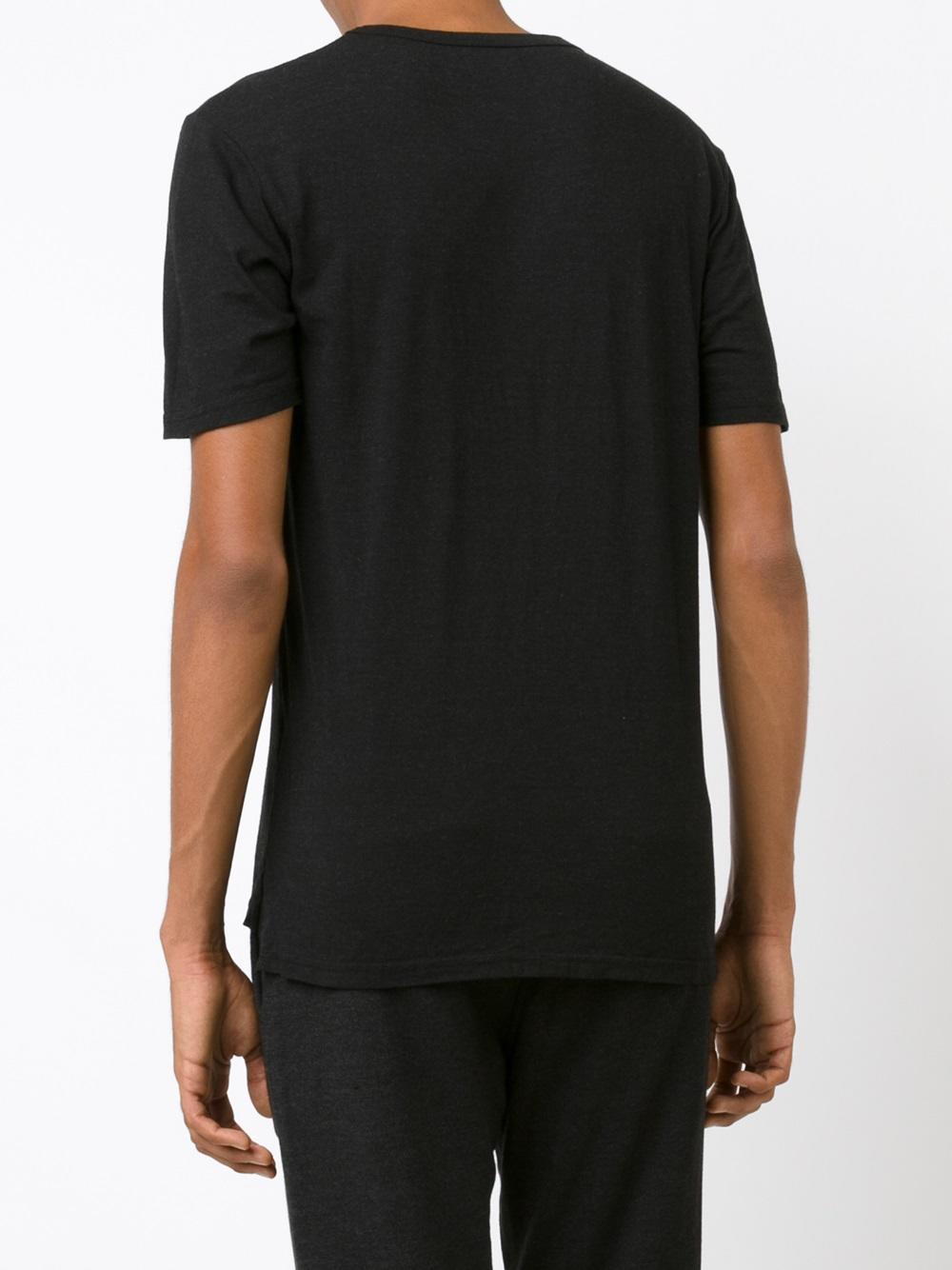 Goodlife Cotton Split Hem T-shirt in Black for Men - Lyst