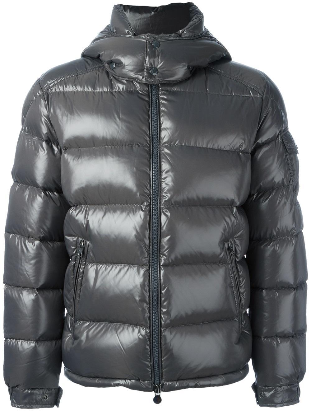 Moncler Synthetic 'maya' Padded Jacket in Grey (Gray) for Men | Lyst