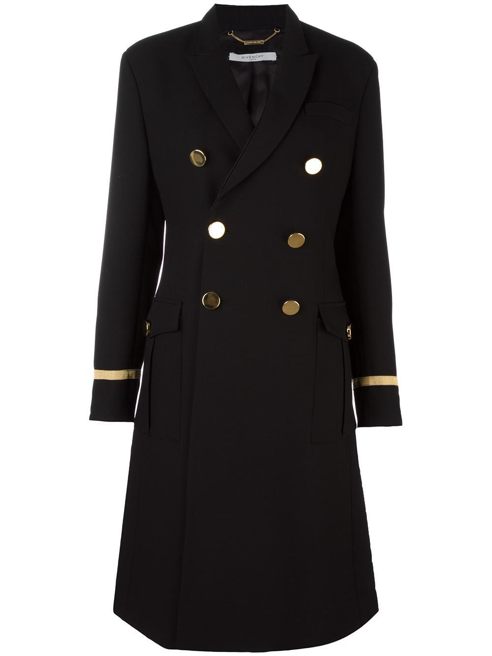 Givenchy - Military Style Long Coat - Women - Viscose/wool - 38 in ...