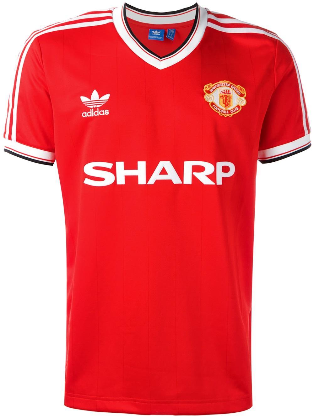 adidas Originals Manchester United Fc Home Jersey T-shirt in Red for