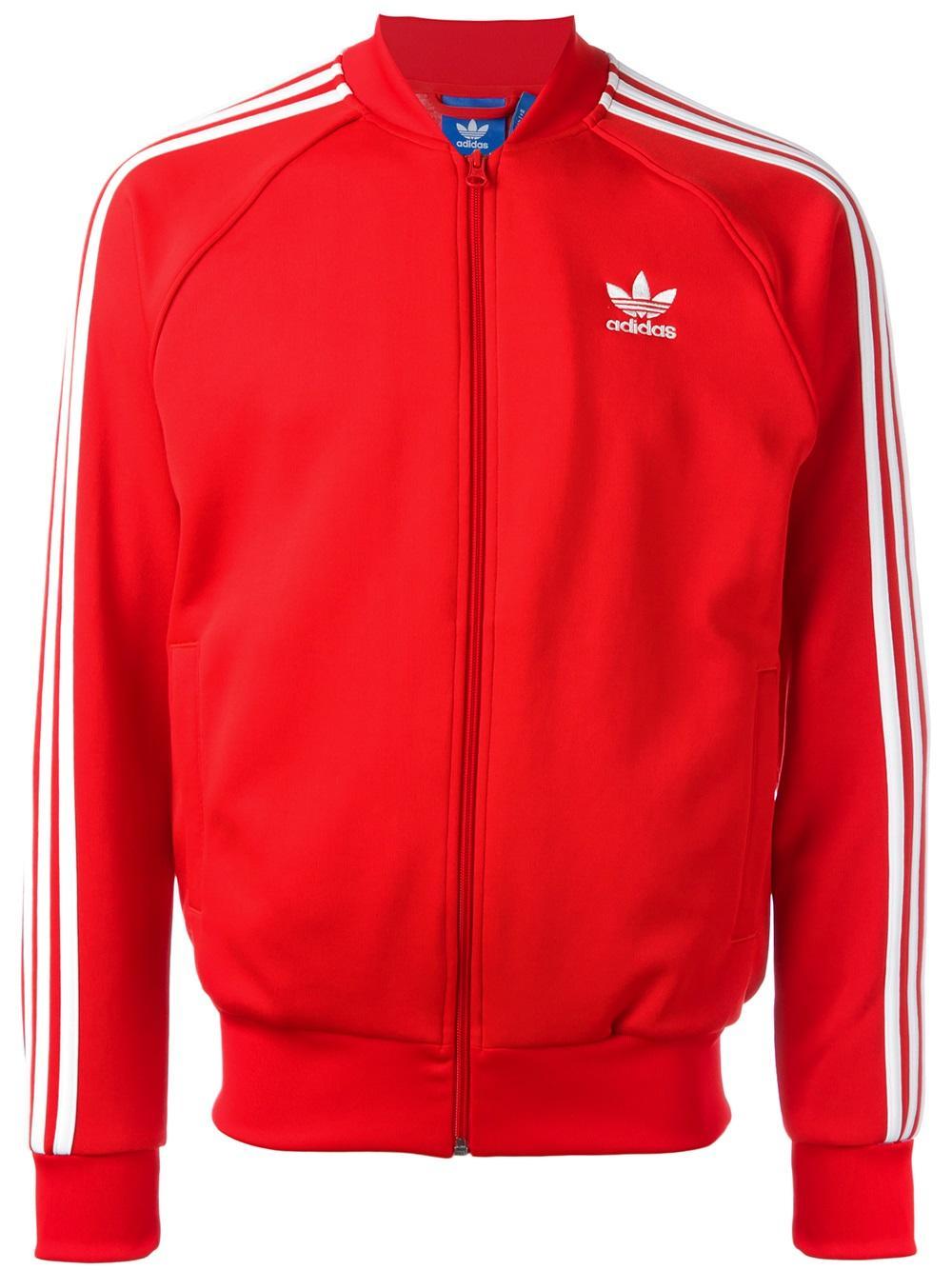 adidas Originals Firebird Tricot Track Jacket in Scarlet (Red) for Men |  Lyst