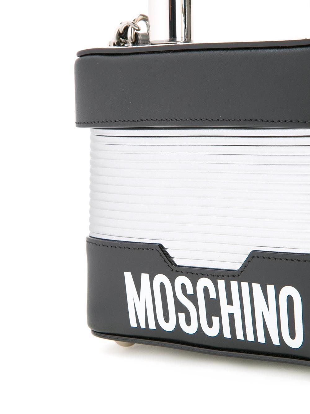 Moschino Padlock Shoulder Bag in Black Lyst UK