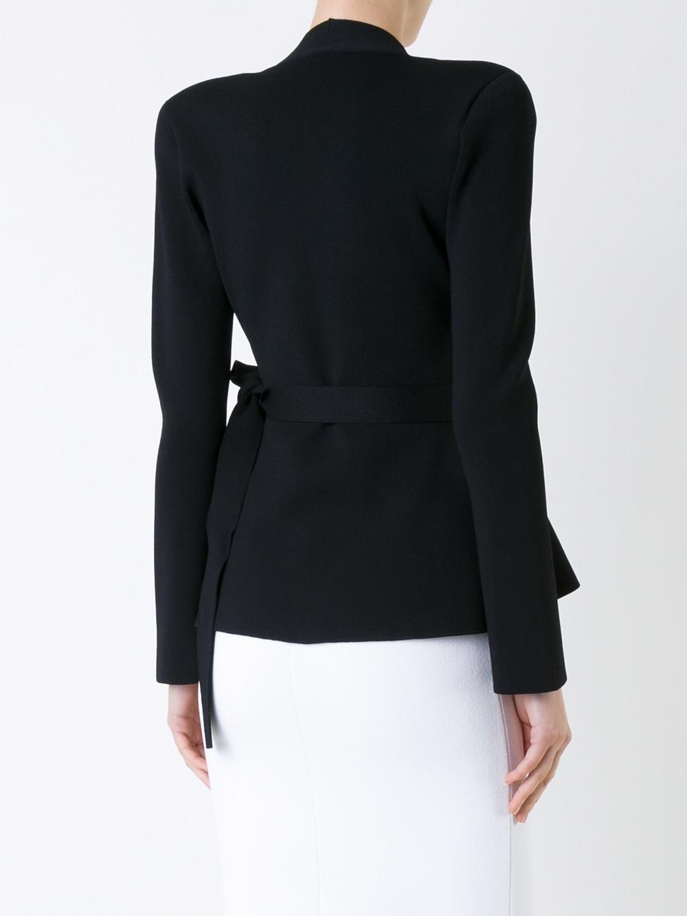scanlan theodore crepe knit gown black