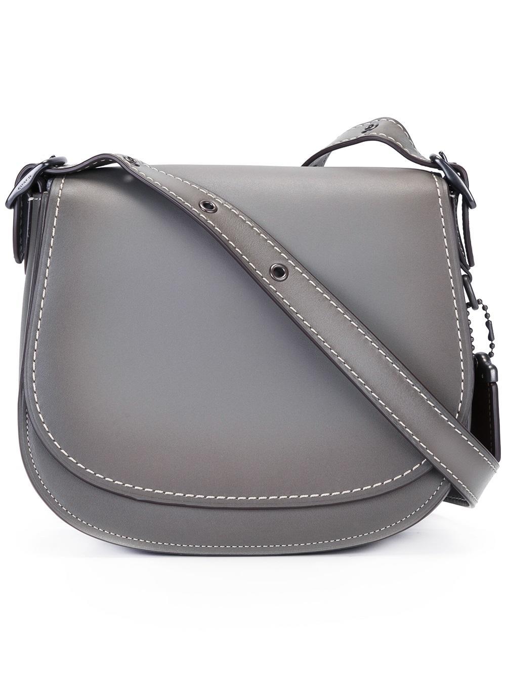 Grey Leather Crossbody Handbags :: Keweenaw Bay Indian Community